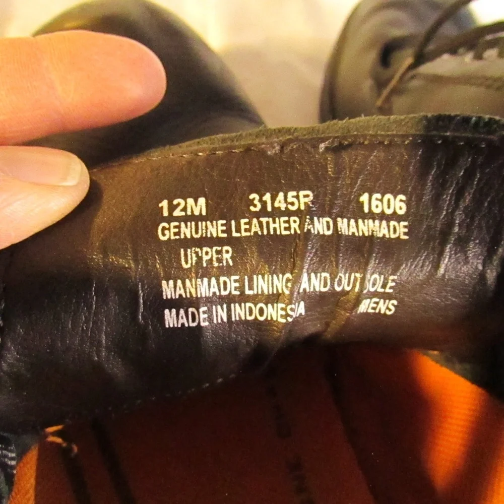 Timberland Black Leather Oxfords